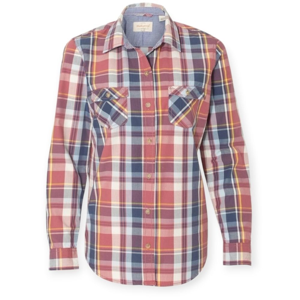 Weatherproof Plaid Button Down Shirt Size Medium